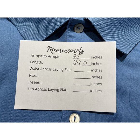 Peter Millar Polo Size XL Summer Comfort Golf Light Blue - Picture 12 of 12